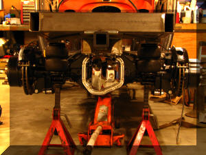 Axle primered and reinstalled